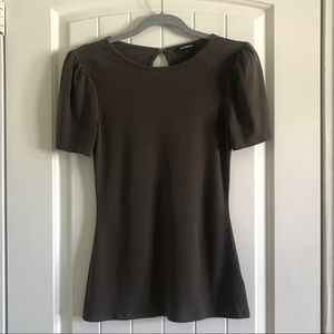 Express Crew Neck Puff Sleeve Tee